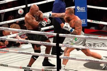 Mike Tyson cayó ante Jake Paul en su polémica vuelta al cuadrilátero
