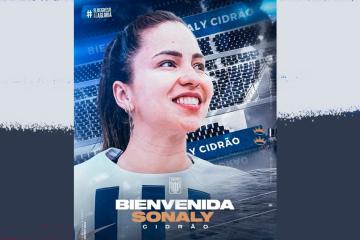 Brasileña Sonaly Cidrão llegó para sumarse al plantel de voleibol de Alianza Lima