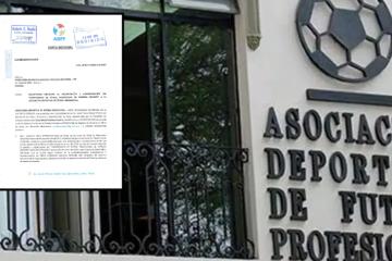 ADFP solicitó retomar la organización del Torneo de la Primera División