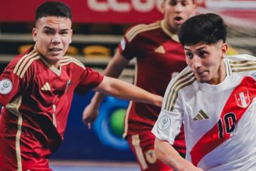 Perú se quedó con el sexto puesto del Sudamericano Sub20 de futsal tras caer con Venezuela