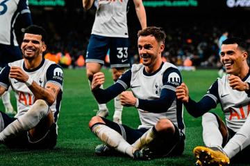 Tottenham goleó 4-0 al City en la Premier League