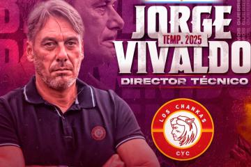 Los Chankas oficializaron al 'Flaco' Vivaldo como DT