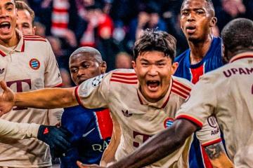 Bayern Múnich venció por la mínima al PSG en la Champions