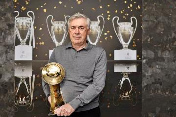 Carlo Ancelotti ganó premio a mejor entrenador de los Globe Soccer Awards