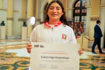 Evelyn Inga:  "En el 2025 quiero entrar en el top 5 y ganar medalla en Mundial de atletismo"