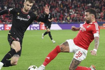 Benfica no pudo vencer al Bologna