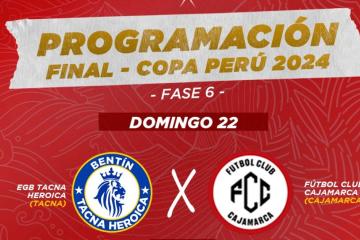 Se confirmó el horario de la final de la Copa Perú