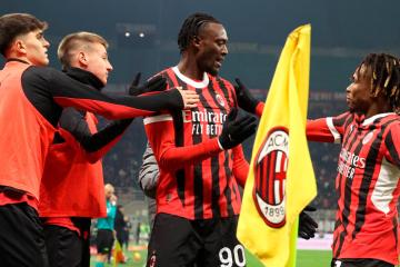 Milan goleó a Sassuolo y avanzó a cuartos de final de la Copa Italia