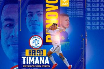 FC Cajamarca renovó vínculo de Hairo Timana
