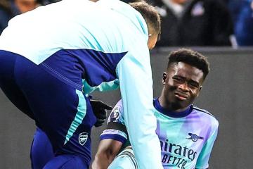 Saka será baja en el Arsenal hasta febrero