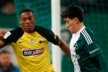 Sin Callens, AEK cayó por la mínima ante Panathinaikos