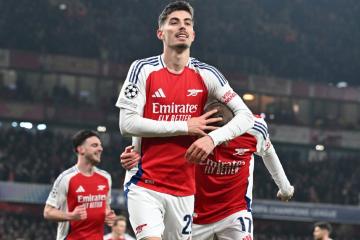 Arsenal venció al Dinamo Zagreb y tiene casi asegurado el pase a octavos