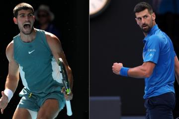 Alcaraz y Djokovic se enfrentarán en cuartos de final en el Abierto de Australia