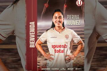 Pierina Núñez fue presentada como nueva delantera de Universitario