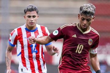 Paraguay venció a Venezuela y quedó cerca de clasificar en el Sudamericano Sub 20