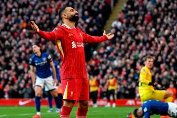 ¡Nadie lo tumba! Liverpool goleó 4-1 al Ipswich