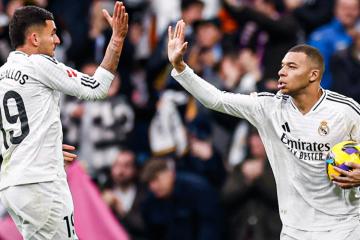 Real Madrid goleó a Las Palmas y es nuevo líder de la Liga española