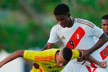 Selección peruana Sub 20 cayó ante Colombia en amistoso