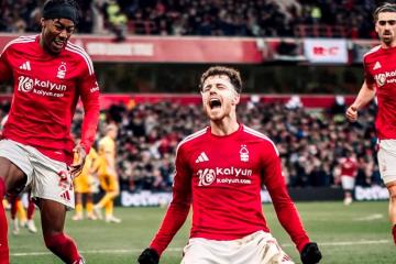 ¡Qué abuso! Nottingham Forest goleó 7-0 al Brighton y, por ahora, comparte segundo lugar en Premier League