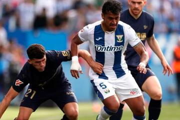 Renato Tapia fue titular en angustioso empate sobre la hora del Leganés
