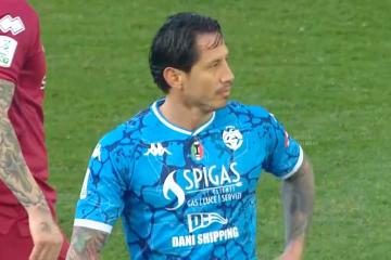 Gianluca Lapadula debutó con Spezia en el triunfo sobre Cittadella por la Serie B