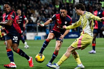 Juventus venció por la mínima diferencia a Cagliari por la Serie A