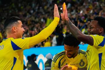 Con gol de Cristiano, Al Nassr goleó a Al Feiha