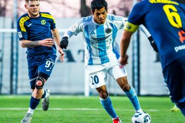 Joao Grimaldo fue titular en el empate de Riga FC ante Jelgava por la liga letona