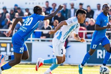 ¡No levanta cabeza! Joao Grimaldo fue titular en la derrota del Riga FC ante BFC Daugavpils