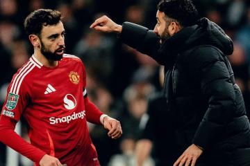 Amorim descartó salida de Bruno Fernandes