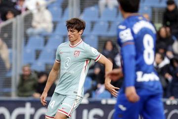 Atlético de Madrid sufrió derrota en el final ante Getafe
