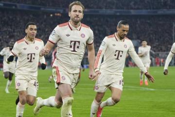 Bayern Múnich goleó al Leverkusen y pone pie y medio en cuartos de final