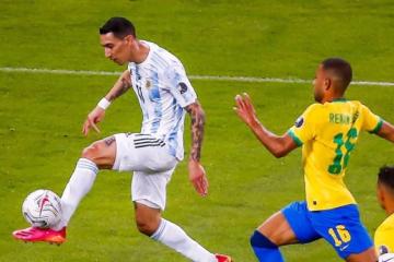 Di María reaccionó a las palabras de Raphinha