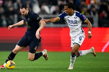 Juventus se impuso en casa al Verona y está cuarto
