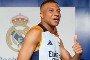 Mbappé entrenó diferenciado en la previa del partido ante el Atlético