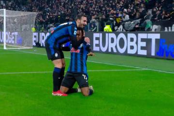 Atalanta goleó 4-0 a domicilio a Juventus