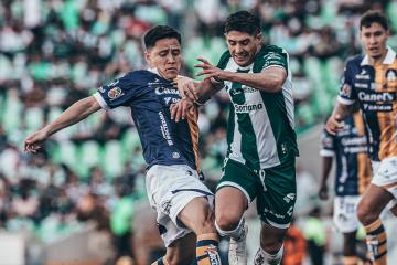 Aquino ingresó en la caída de Santos Laguna ante Atlético San Luis