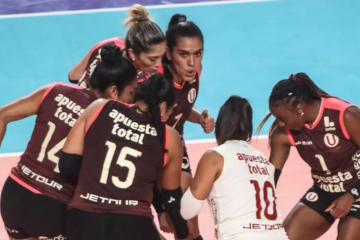 Universitario remontó y venció a Regatas Lima en la Liga Peruana de Vóley