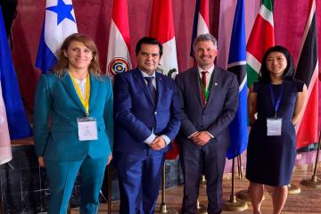 Presidente del IPD tuvo encuentro con titular del Consejo Americano del Deporte en Jamaica
