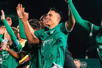 Kluiverth Aguilar se quedó entre los suplentes en el triunfo del Lommel SK