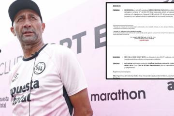 CJ-FPF sancionó con ocho fechas a Christian Paulucci y multó económicamente a Sport Boys