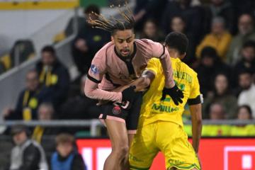 PSG igualó 1-1 con Nantes y cortó su racha de triunfos en la Ligue 1