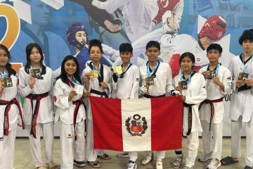 ¡Orgullo nacional! Team Perú ganó 20 medallas en el Río Open G2 de taekwondo