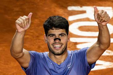 Carlos Alcaraz venció a Musetti y jugará la gran final del ATP de Roma