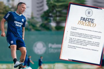 ¡Sensible baja! Alianza Lima publicó parte médico sobre Pablo Lavandeira