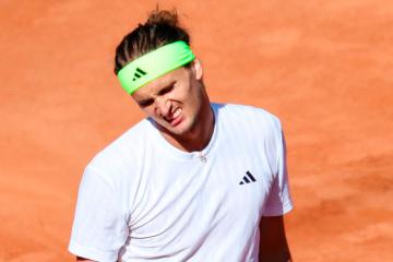 Alexander Zverev cayó en octavos de final del Abierto de Hamburgo