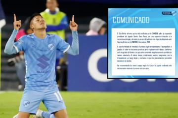 Bolívar anunció suspensión provisional de Ramiro Vaca por infracción antidopaje