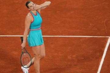 Sabalenka debutó con triunfo en Roland Garros
