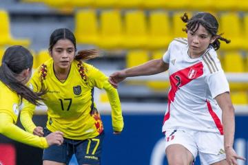 Perú perdió ante Ecuador en el Sudamericano femenino sub 17
