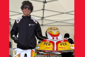 Evald Pérez destacó en su debut en el FIA Karting Academy Trophy que se corrió en Portugal